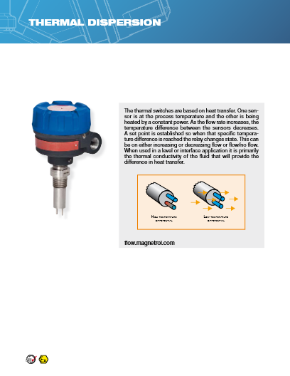 Thermal Dispersion Level and Flow Switch