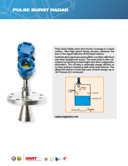 Non contact Radar Level Transmitter